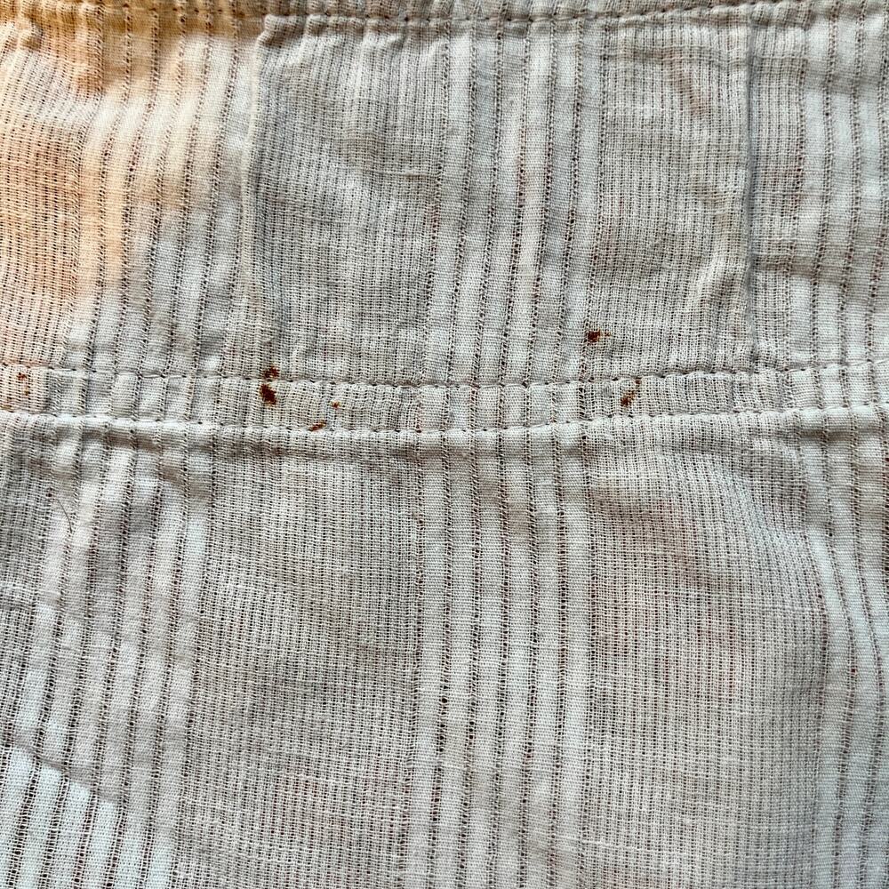 Cotton Wrap Mini Skirt Zand Amsterdam One Size Floral Print Silver Metal Snaps - Picture 3 of 5